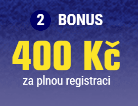 400 Kč za dokončení registrace