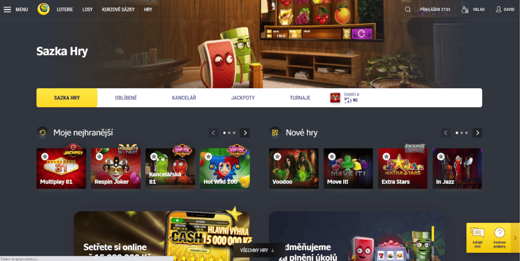 Online casino Sazka Hry