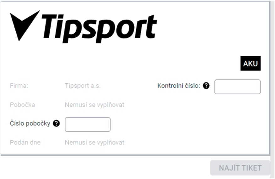 Kontrola tiketu online