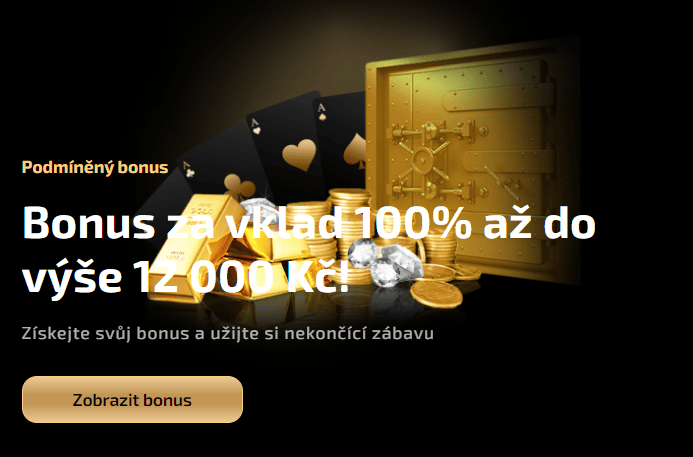 100 % vkladový bonus až 12 000 Kč