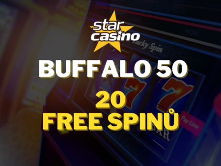 Free spiny do Buffalo 50 bez podmínek ve Star casinu!