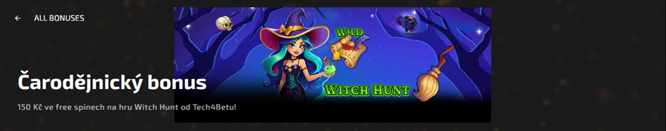 Čarodějnický bonus od Magic Planet casina přináší 150 Kč ve free spinech